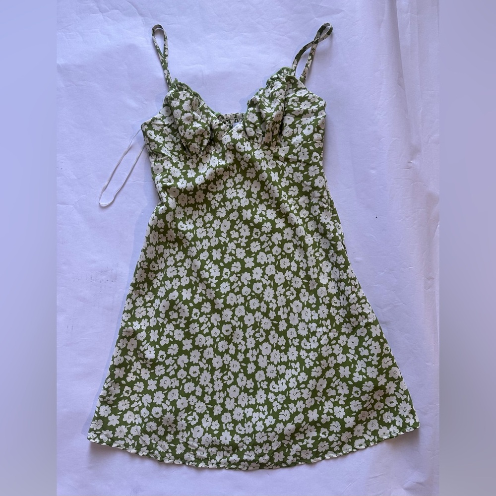 Princess Polly Green Floral Mini Dress - Picture 5 of 7
